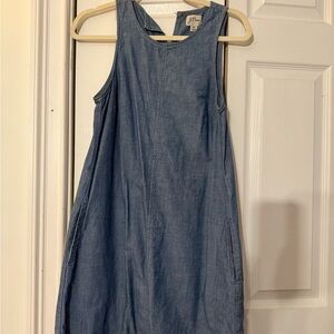 5/$25 J. Crew Vintage Denim Sleeveless Mini Dress